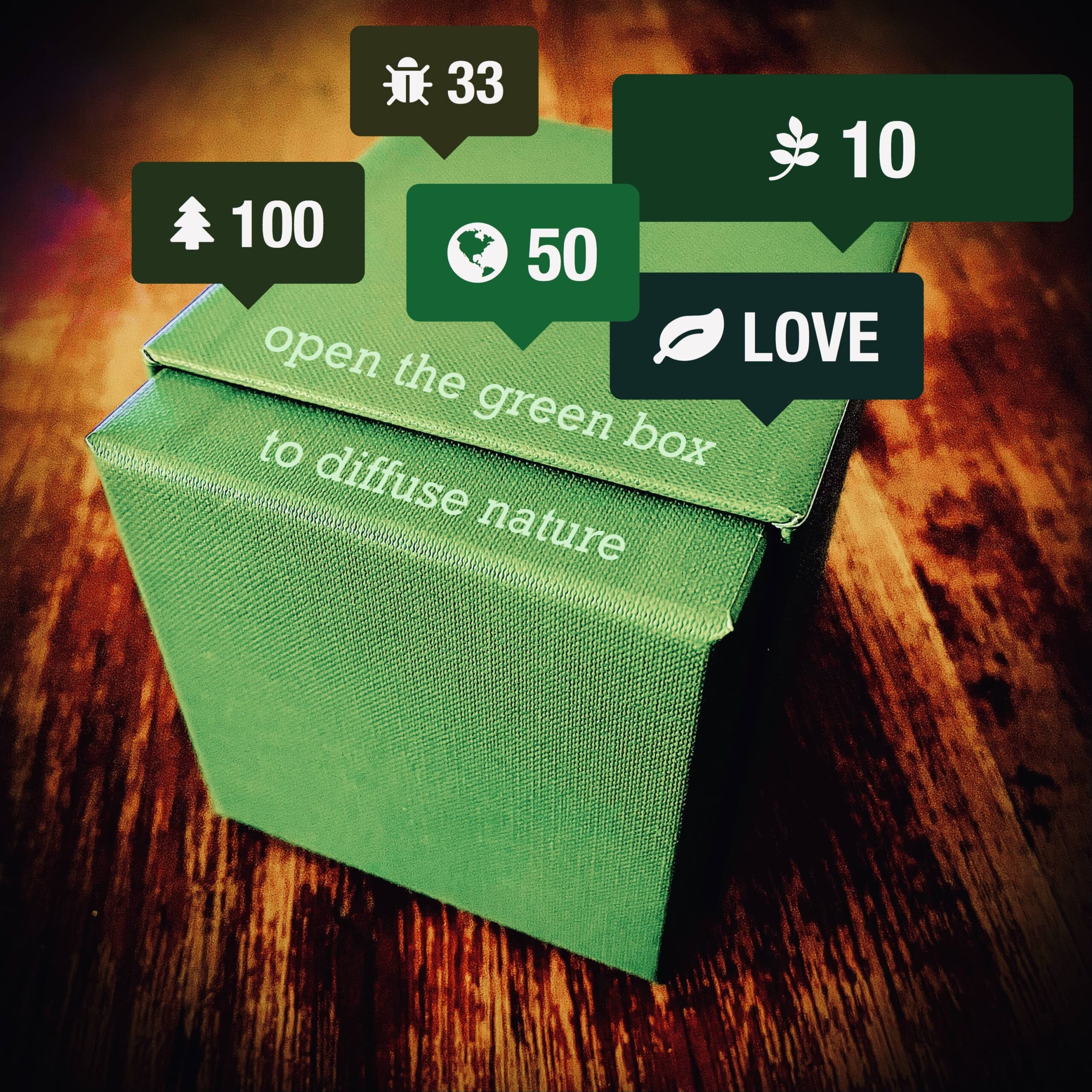 Open the green box to diffuse nature