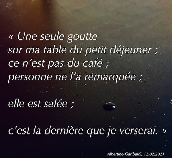 Une seule goutte