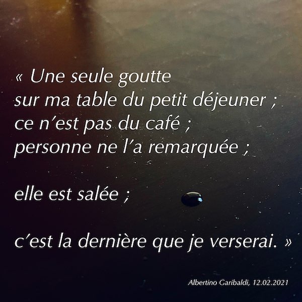 Une seule goutte
