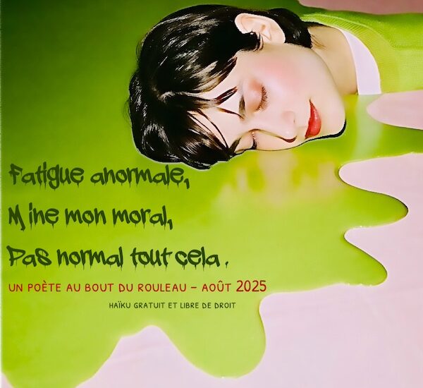 Fatigue anormale, un haïku gratuit et libre de droit d'un poète à deux doigts du burnout