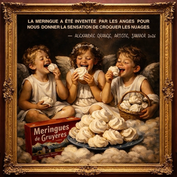 La meringue a été inventé par les anges pour nous donner la sensation de croquer les nuages